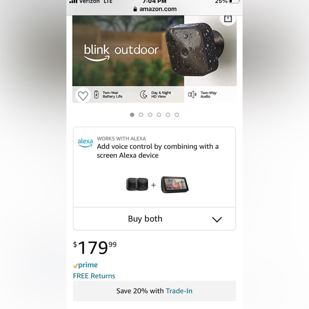 New in box Blink 2 cameras system